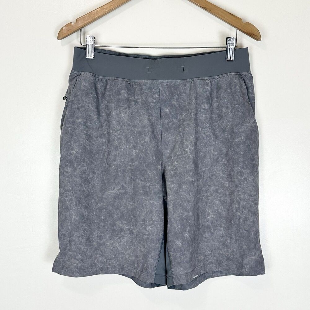 Lululemon T.H.E. Short 9" Linerless Gravel Dust Asphalt Grey Multi Large Gym